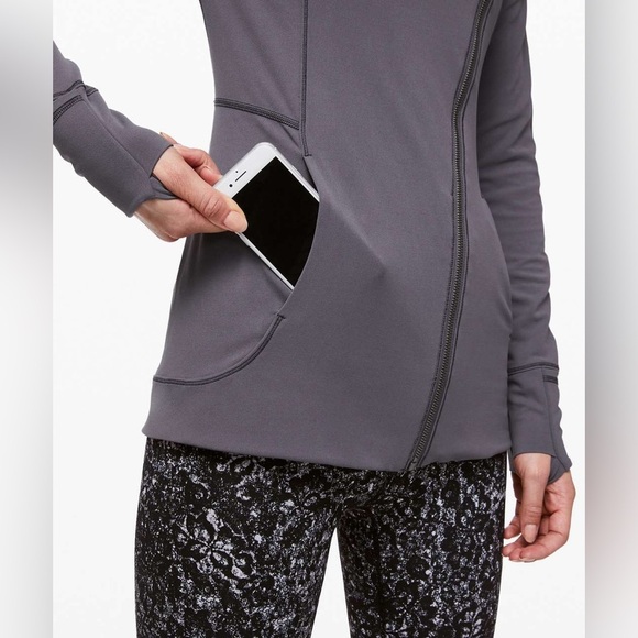 lululemon athletica Gray Asymmetrical Zip Hoodie - Picture 12 of 14
